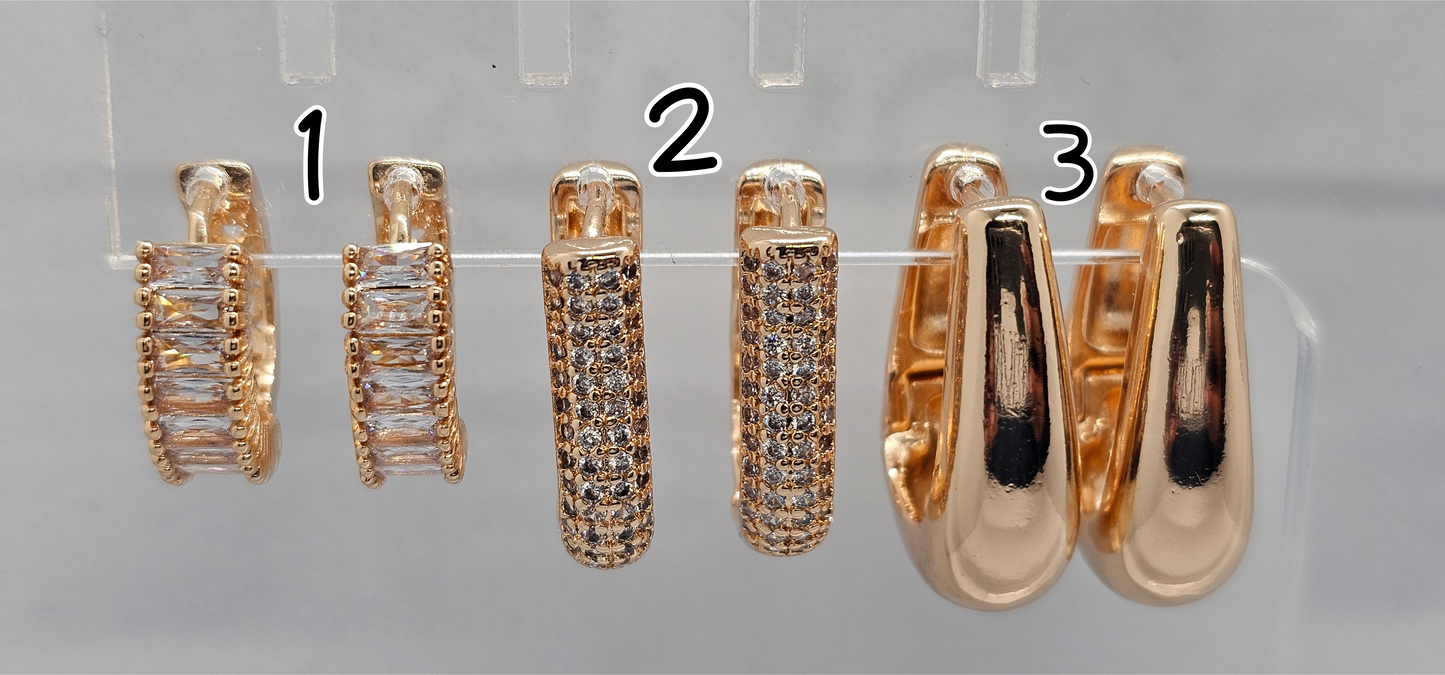 2 Gold Huggie
