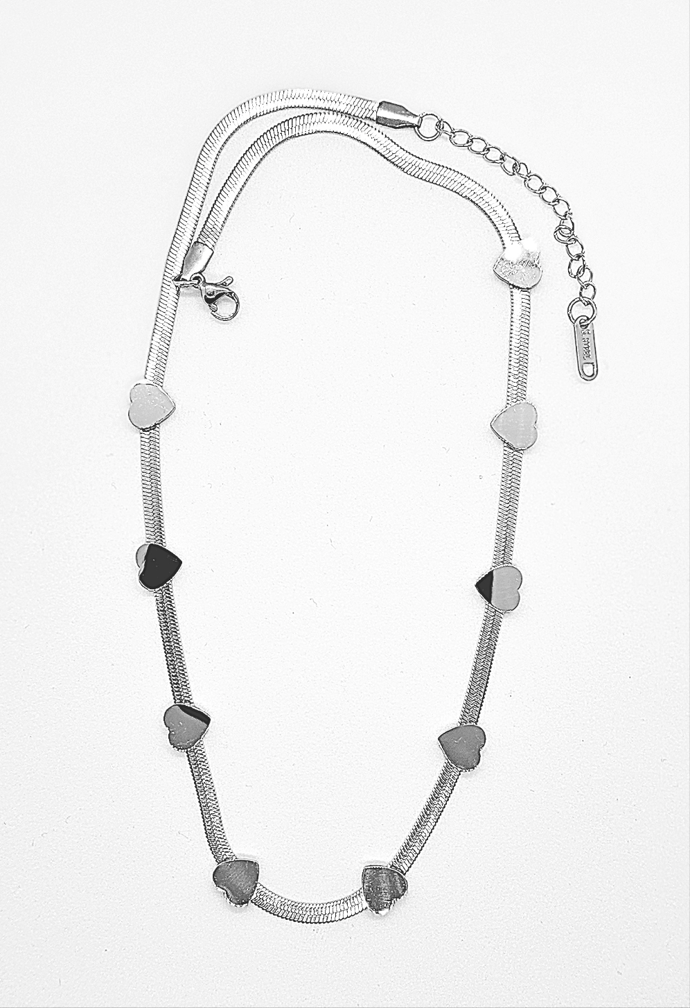 Silver Herringbone Necklace