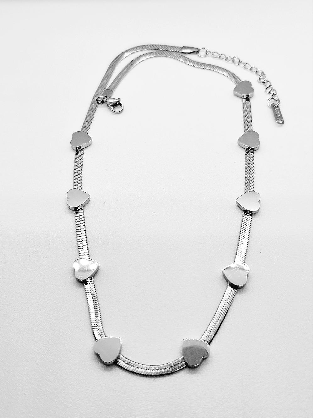 Silver Herringbone Necklace