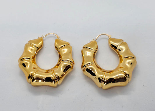 Bamboo Sculpt Hoops