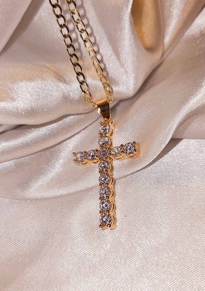 Large Pendant cross necklace