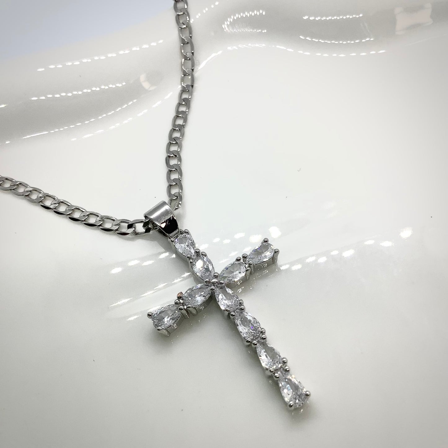 Silver Cross Necklace