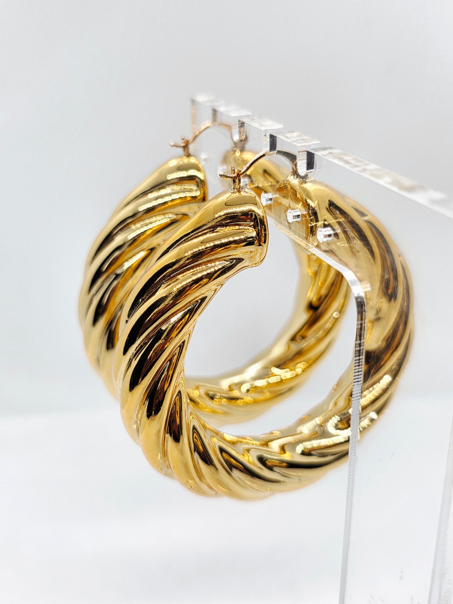 Twist Luxe Hoops