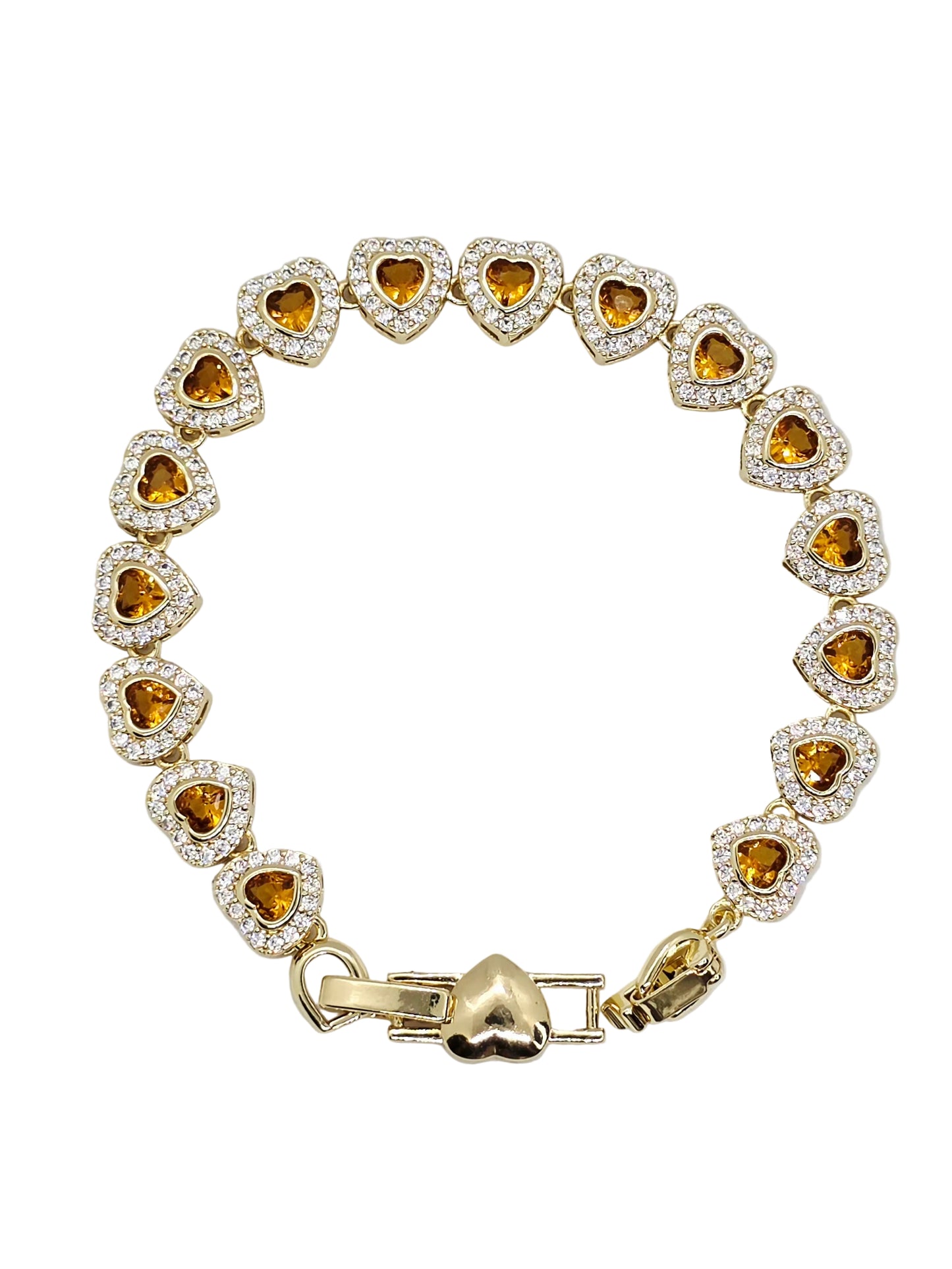 Honey Heart Halo Bracelet