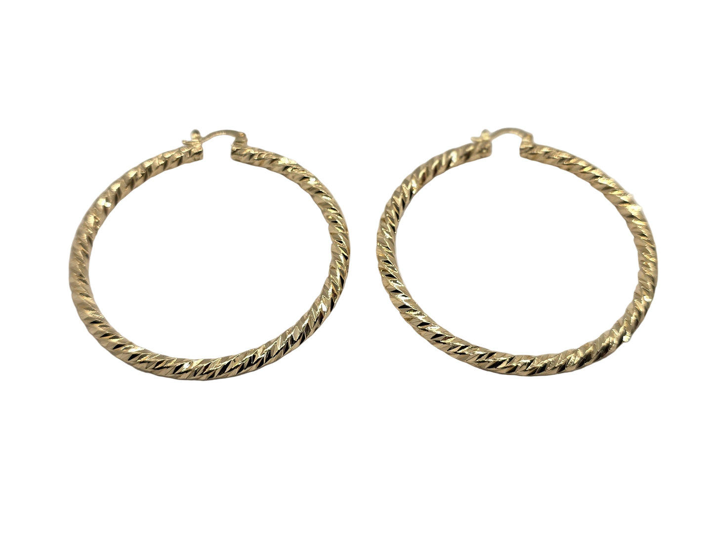 Textured sleek hoop