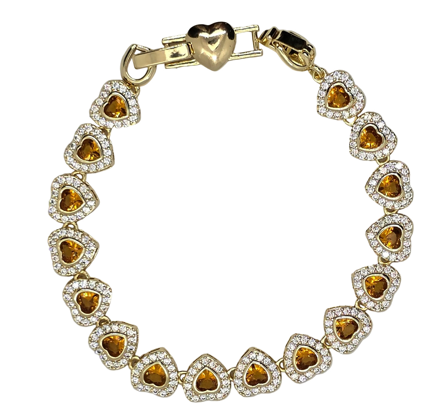 Honey Heart Halo Bracelet