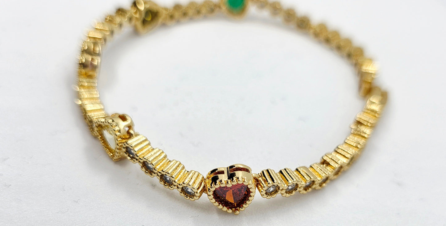 Velvet heart bracelet