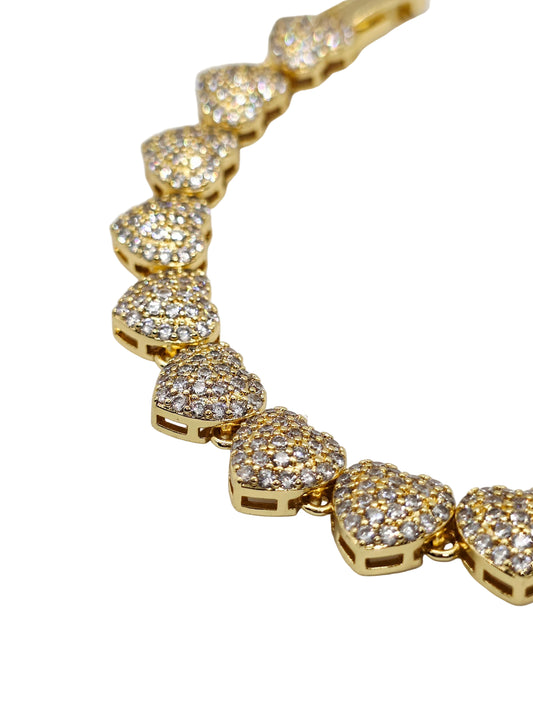 Iced Heart Bracelet